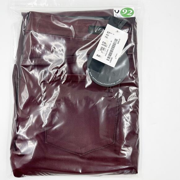 Articles of Society Hilary High Rise Ankle Skinny Pant Armour Wax Maroon Size 30 - Picture 8 of 8